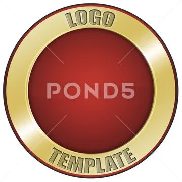 Round Logo Template PSD Template