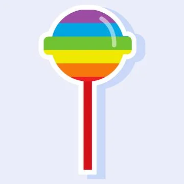 Round lollipop. Stock Illustration