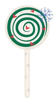 Round lollipop on a stick Stock Illustration