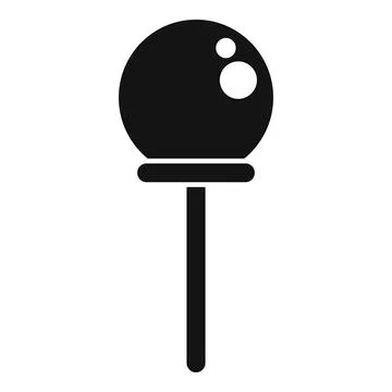 Round lollipop with stick showing bubble gum candy concept Stock Illustration
