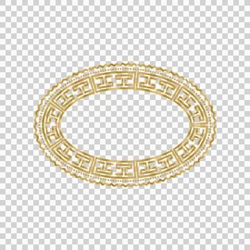 Round luxury golden abstract pattern ornament element vector 库存插图