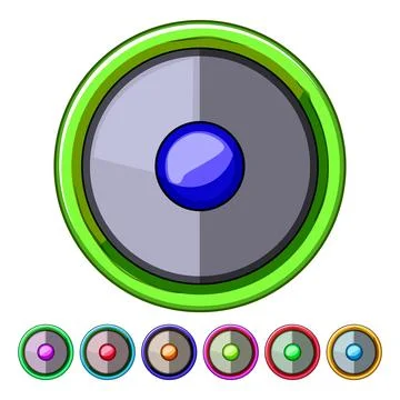 Round magic shield protecting a player in games Stock Illustration