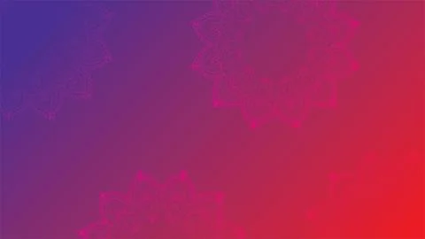 Round mandala on colorful gradient background. Translucent mesh pattern in the f Stock Illustration
