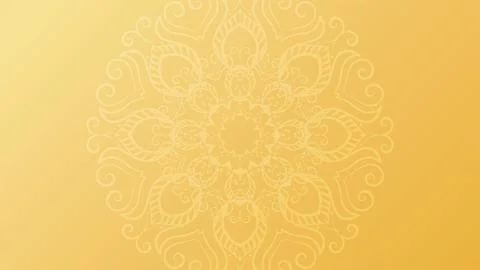 Round mandala on colorful gradient background. Translucent mesh pattern in the f Illustrazione stock