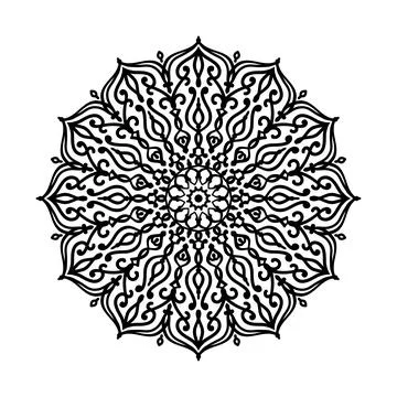 Round mandala Stock Illustration