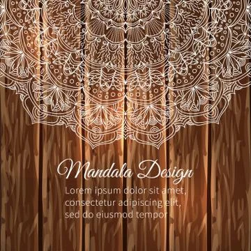 Round mandala vector Stock Illustration