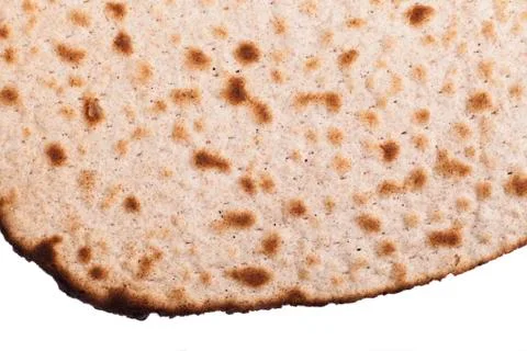 Round Matza Close-up Stock Photos