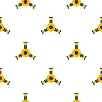 Round mechanic detail pattern seamless Stock Illustration