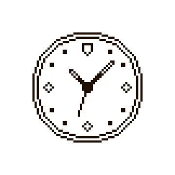 Round mechanical watch face icon Illustrazione stock