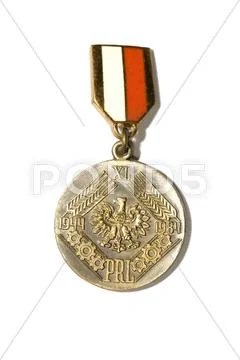Round medal Stock Photos