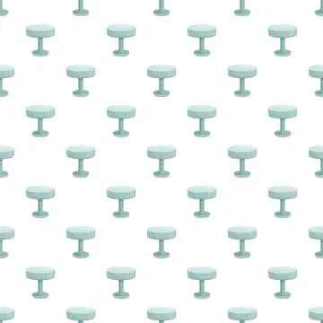 Round medical lab stools seamless pattern Stock Illustration