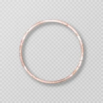 Round metal frame Stock Illustration