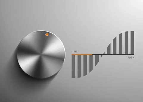 Round metal regulator. Stock Illustration