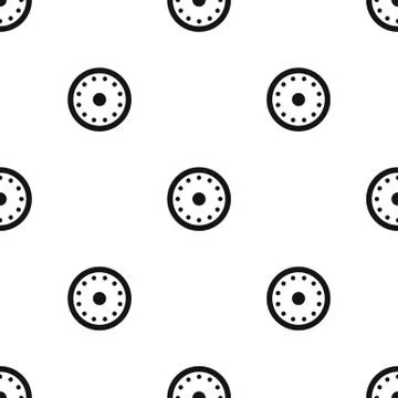 Round military shield pattern seamless black Illustration