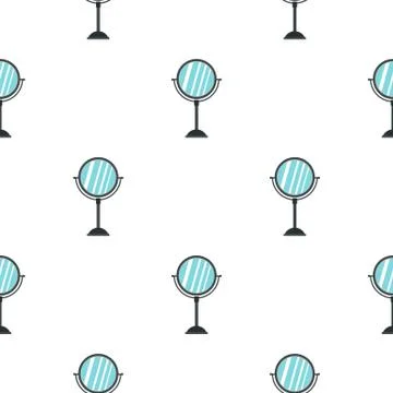 Round mirror pattern flat イラスト素材