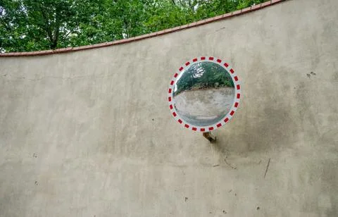 Round mirror Stock Photos