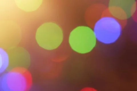 Round multi-colored defocus lights. Background as material for designers. Stock Illustration