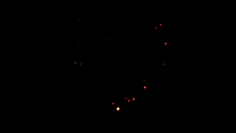Round multicolor heart-shaped bokeh Stock-Footage 70734857
