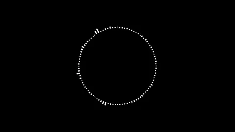 Round Music Visualizer and Audio Spectrum Motion with background. Vidéo 316743107