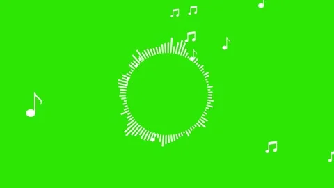 Round Music Visualizer and Audio Spectrum Motion with background. 스톡 동영상 316743116