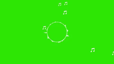 Round Music Visualizer and Audio Spectrum Motion with background. Video stock 316743142