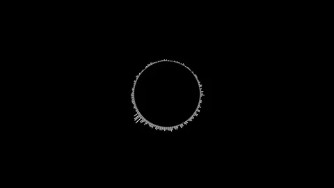 Round Music Visualizer and Audio Spectrum Motion with background. Video stock 316743165