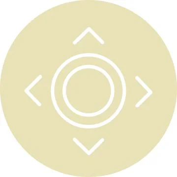 Round navigation direction arrow symbol Stock Illustration