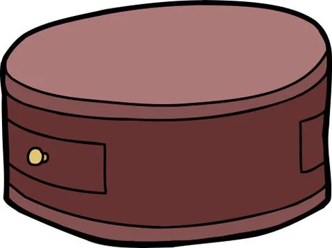 Round night stand Stock Illustration