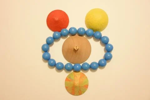 Round objects in concept of contrast Stock Photos