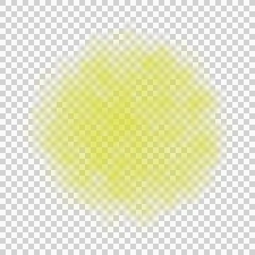 Round olive smoke cloud on transparent background with soft edges Stock Illustration