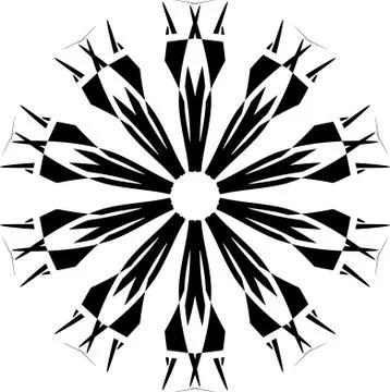Round ornament. Element for design. Stock Illustration