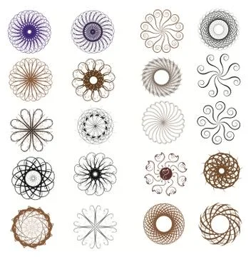 Round ornament 스톡 일러스트