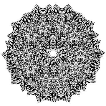 Round ornamental background Stock Illustration