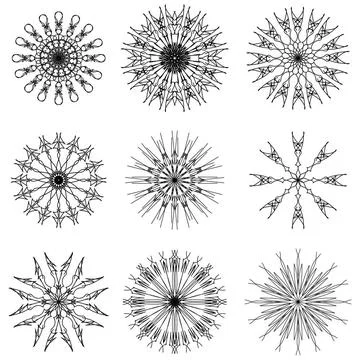 Round Ornamental Geometric Pattern. Round Ornamental Geometric Pattern. Si... Stock Photos