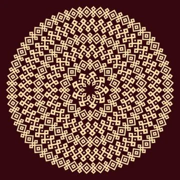 Round ornamental texture. Stock Illustration