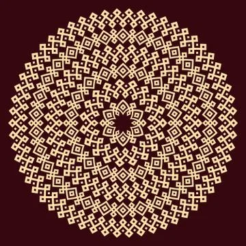 Round ornamental texture. Stock Illustration