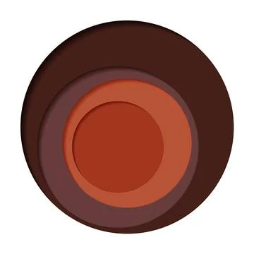 Round palette of four colors on a white background - Vector Illustrazione stock