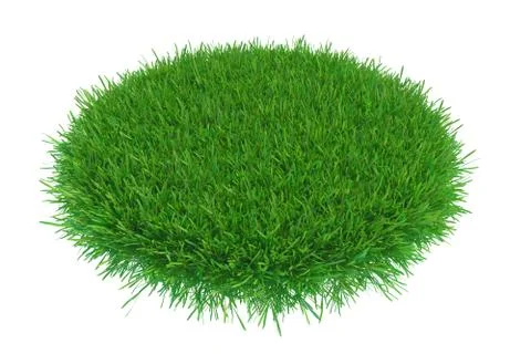 The round part green grass Stock Illustration