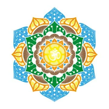 Round pattern design Stock Illustration