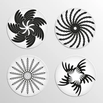 Round pattern Stock Illustration