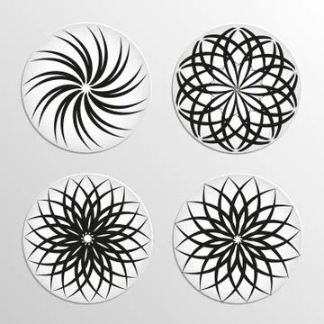 Round pattern Illustrazione stock