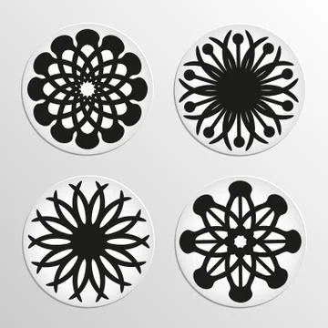 Round pattern Stock Illustration