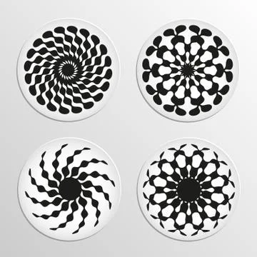 Round pattern Stock Illustration