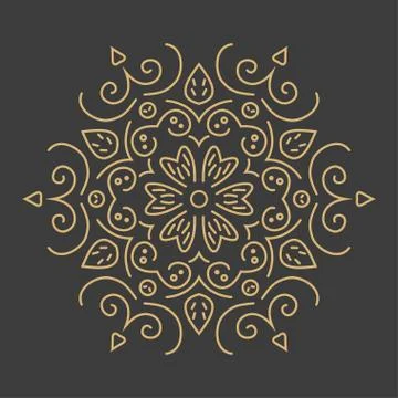 Round pattern Stock Illustration