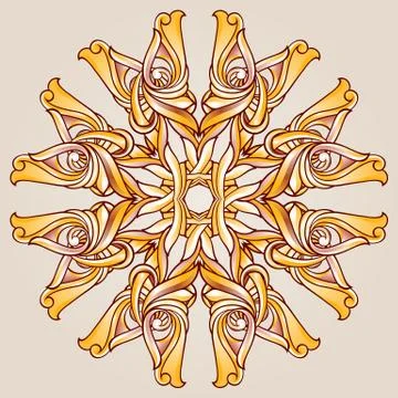 Round patterns Stock Illustration