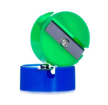 Round pencil sharpener Stock Photos
