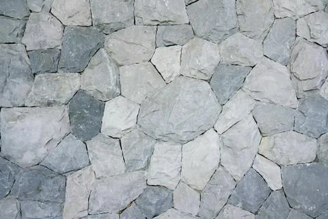 Round  &amp; pentagon Black stone pattern background &amp; wallpaper Stock Photos