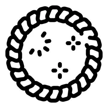 Round pie with braided crust being prepared for baking Stock Illustration
