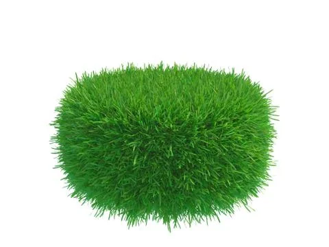 Round piece of cropped grass to be installed Stock-Illustration