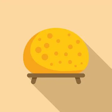 Round piece of hard cheese maturing on wooden shelf Ilustración de archivo